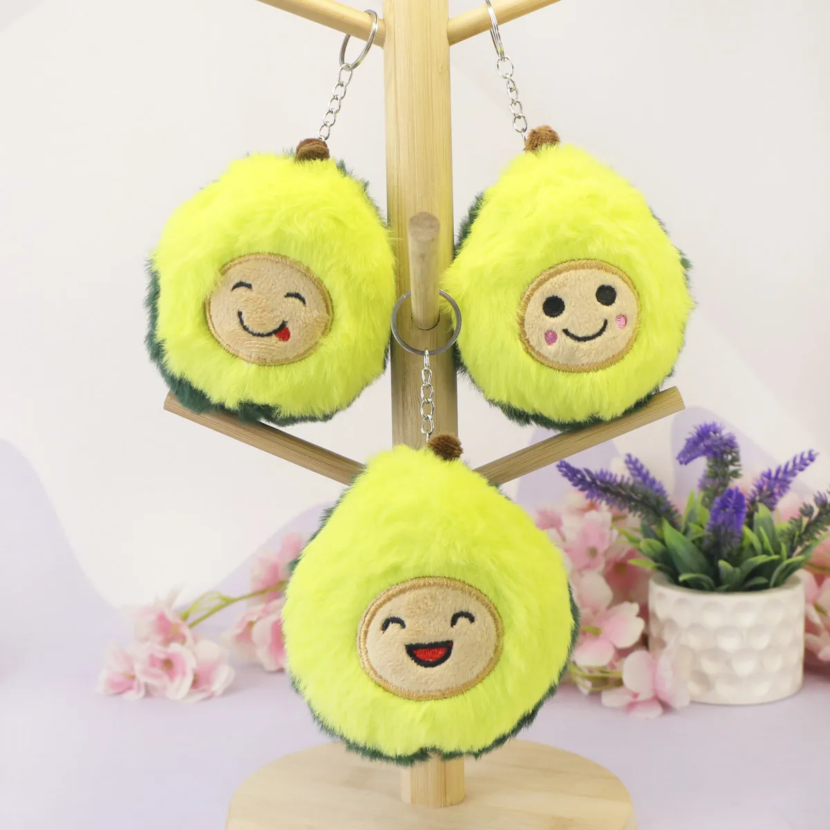 Брелок мягкий авокадо пушистое, 10 см от plush.team