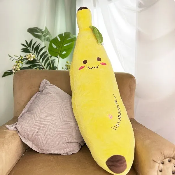 фото игрушки Банан с листком, 90 см