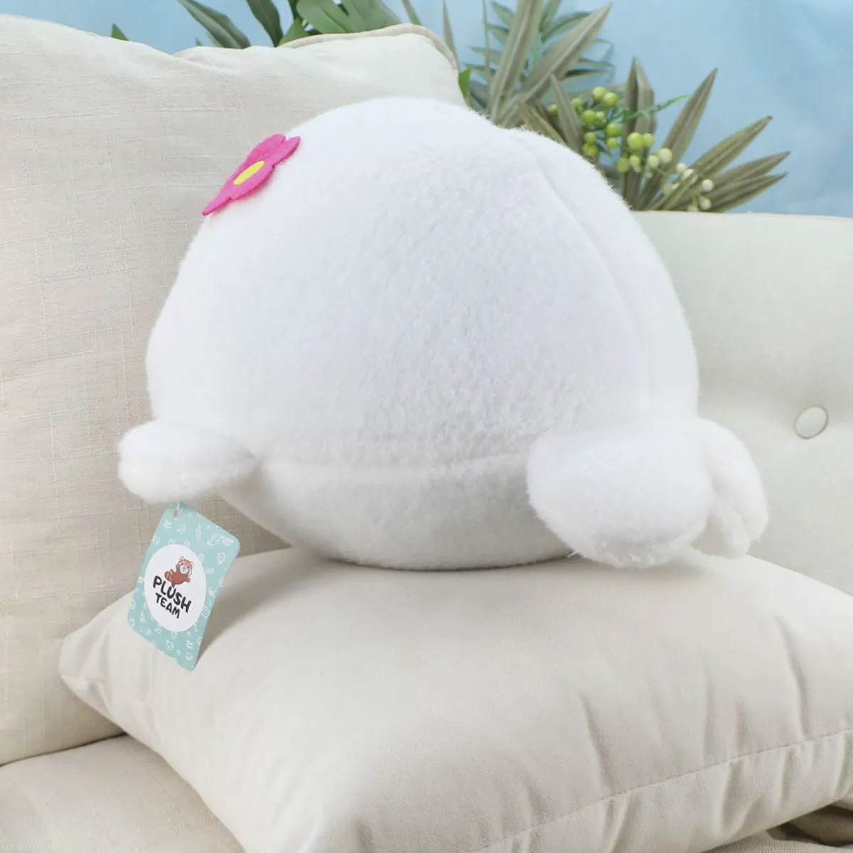 Тюлень белый круглый, 33 см от plush.team