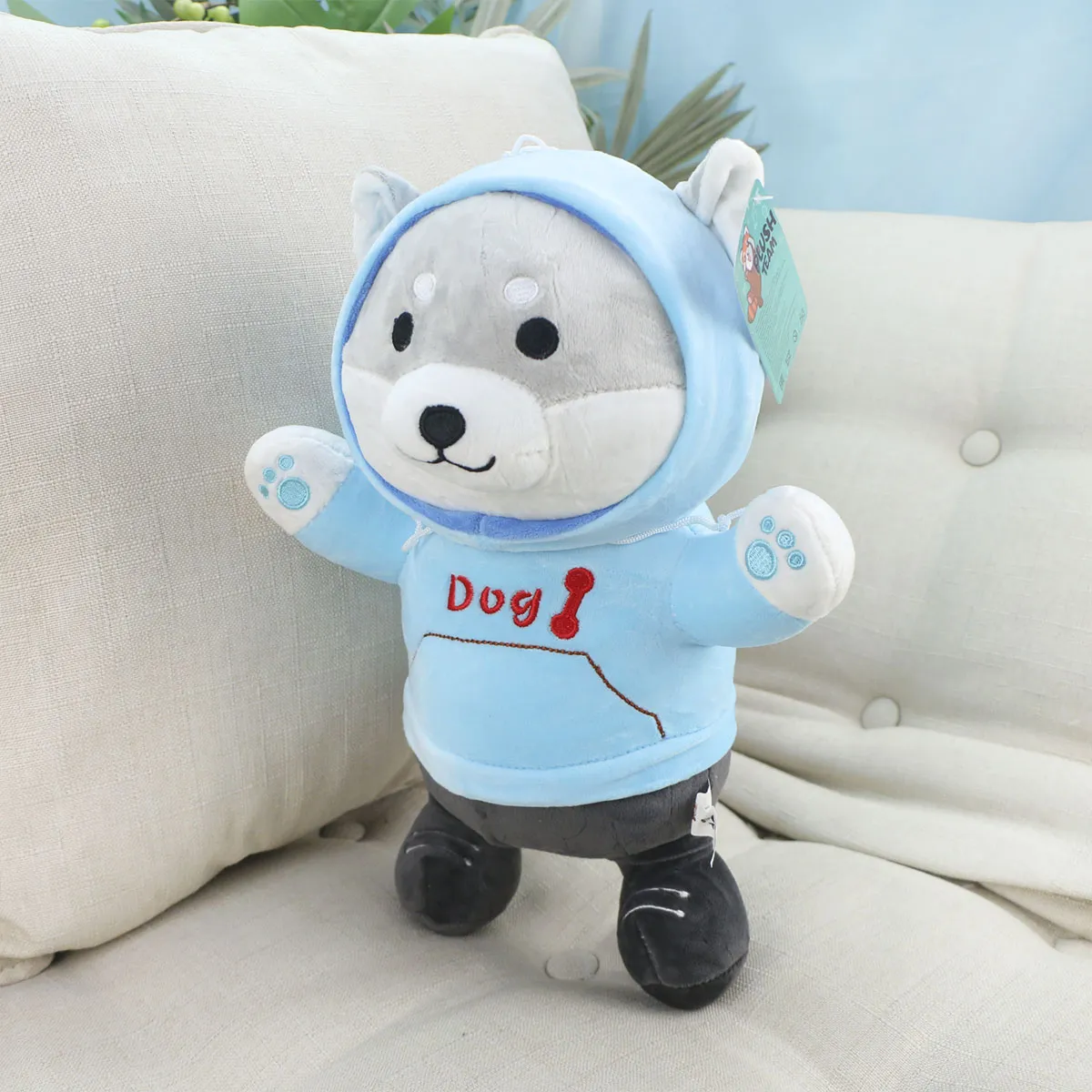 Мягкая игрушка, Собака корги в худи, 30 см., 3+ от plush.team