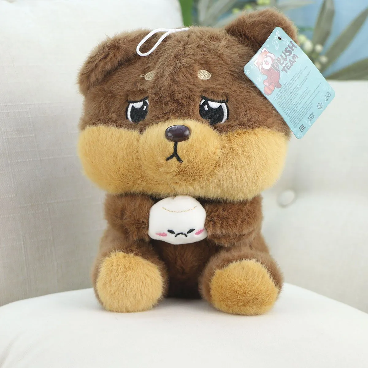 Медведь сидячий грустный, 22 см от plush.team