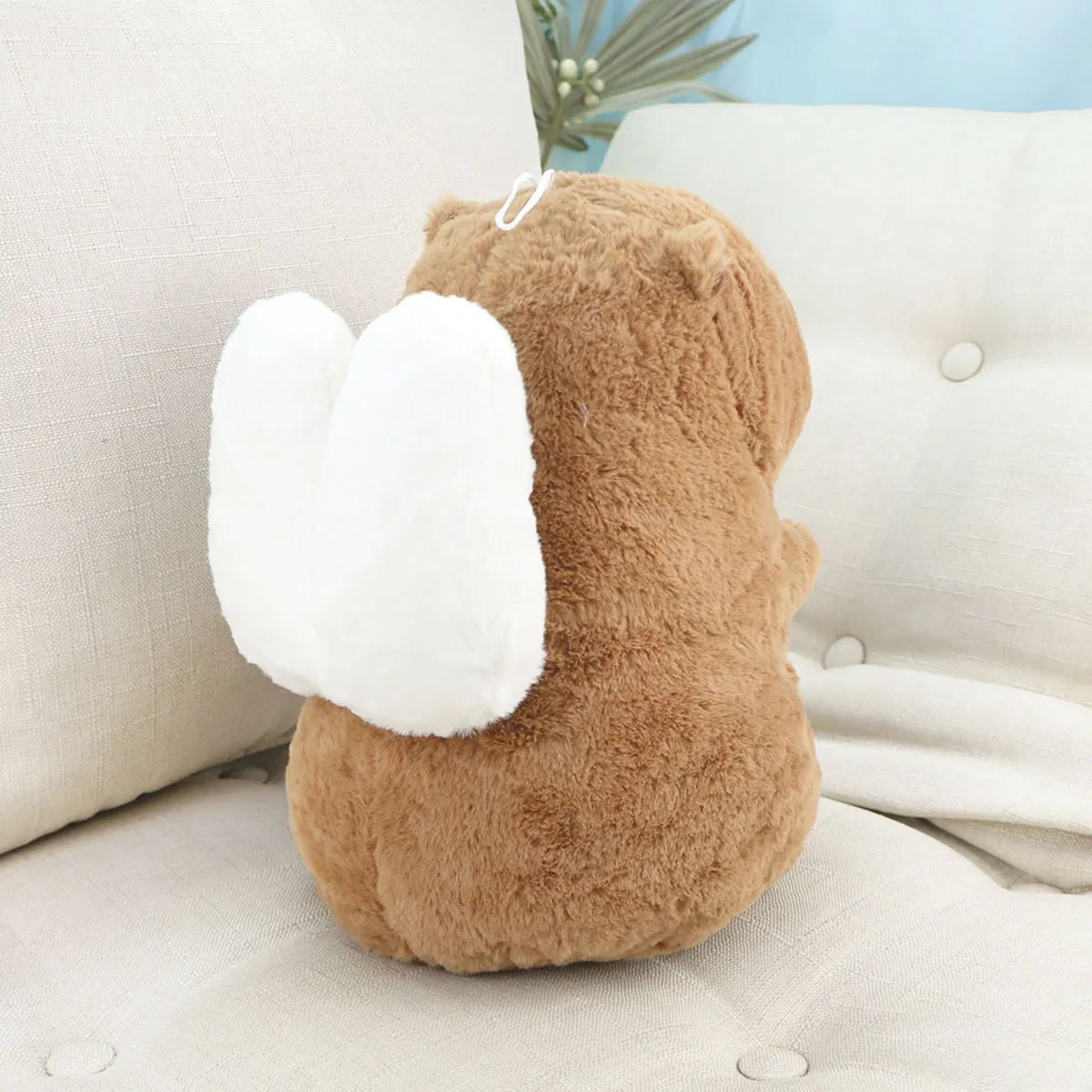 Мягкая игрушка, Капибара сидячая с сердцем, 28 см., 3+ от plush.team