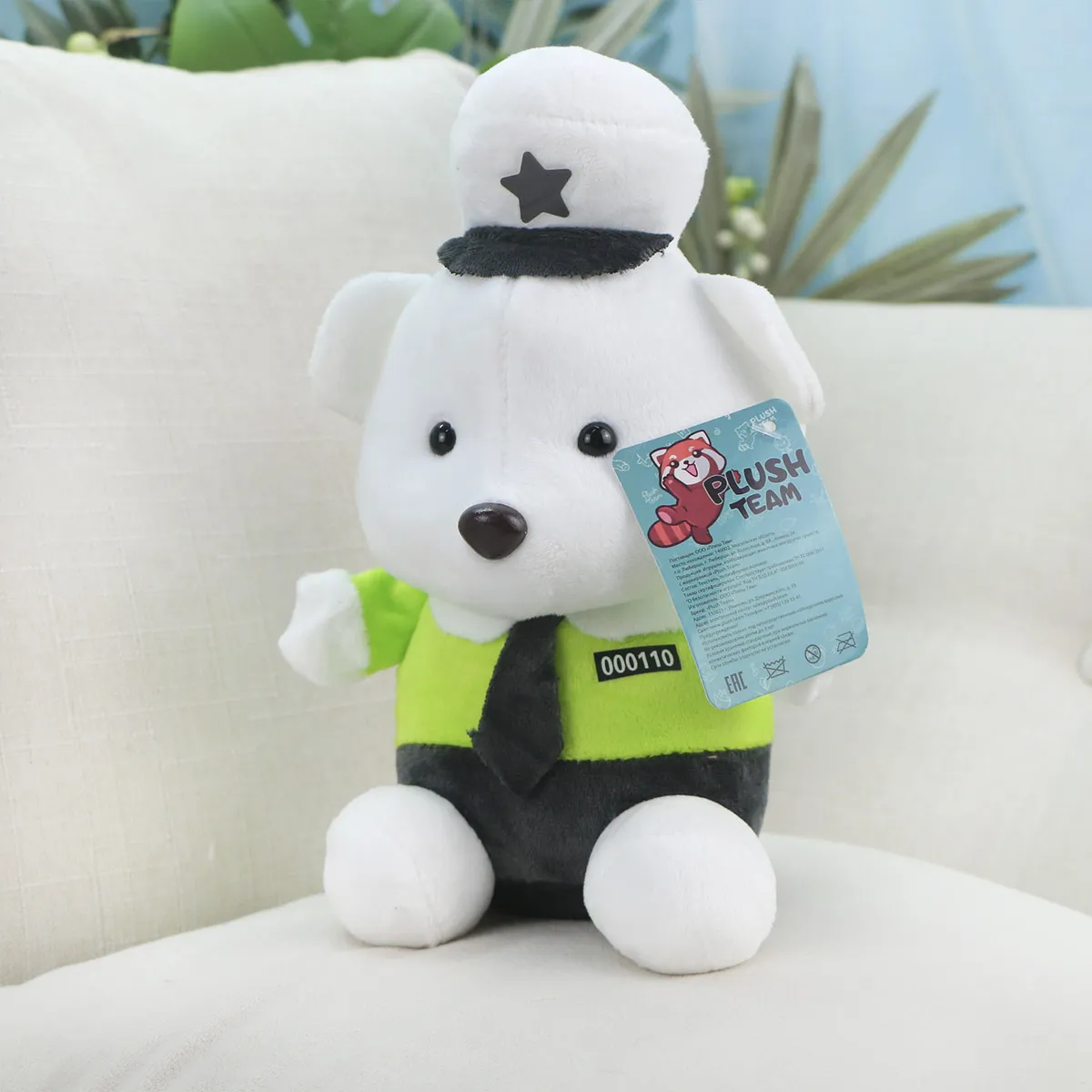 Мишка полицейский в ассортименте, 25 см от plush.team