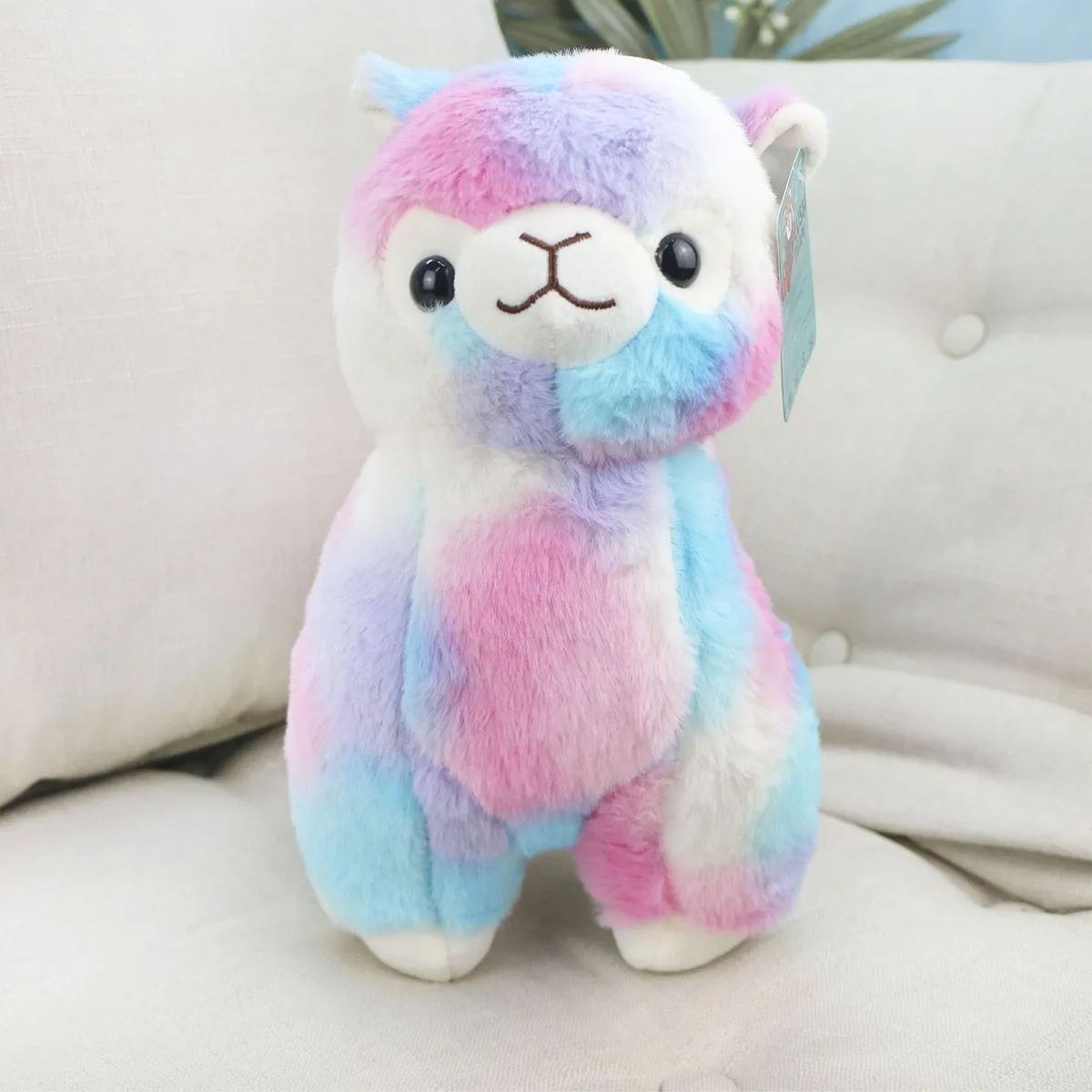 Цветная Альпака, 33 см (Голубой) от plush.team