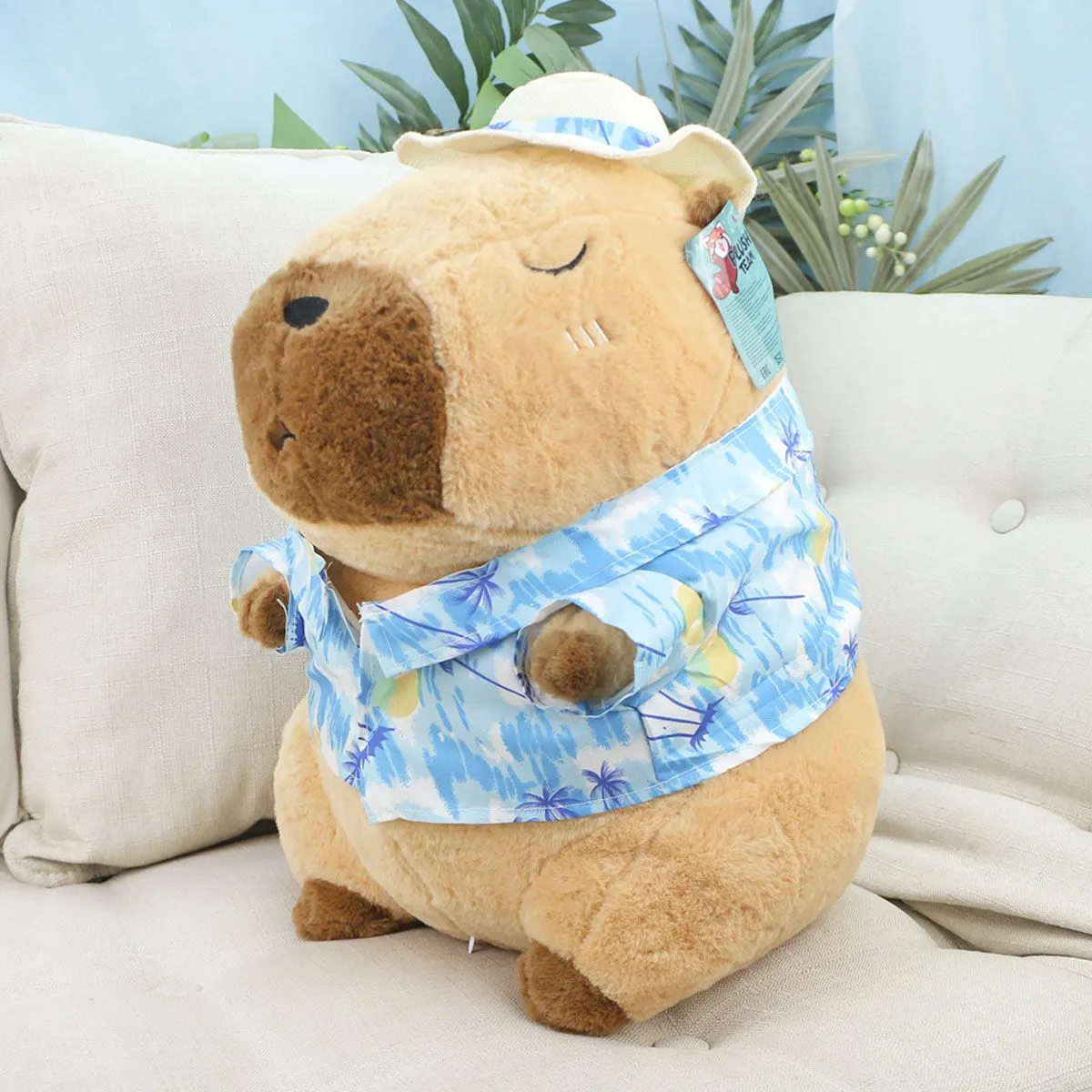 Капибара в одежде и шляпе, 40 см от plush.team