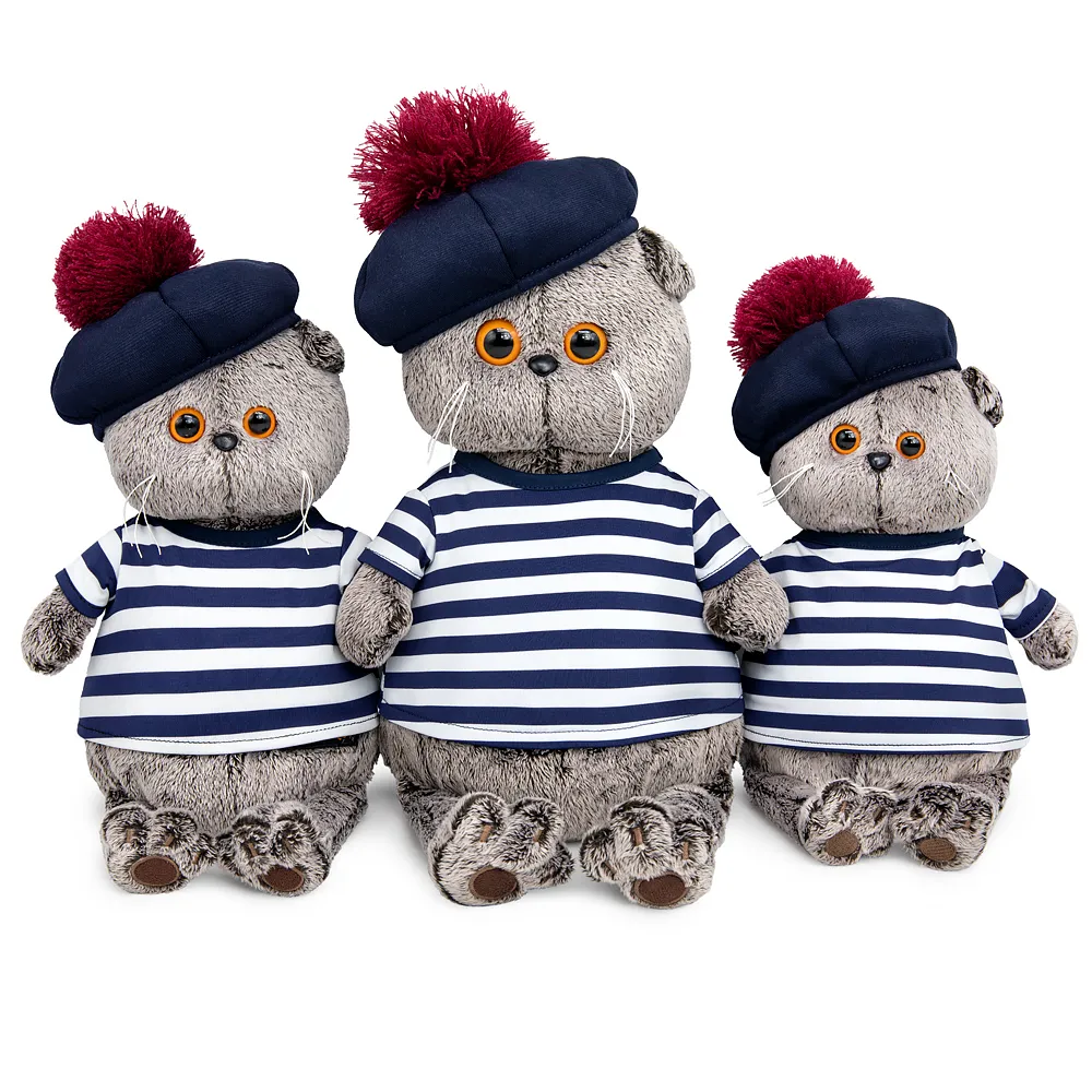 фото игрушки Игрушка Кот Басик в тельняшке и берете Ks22-010
