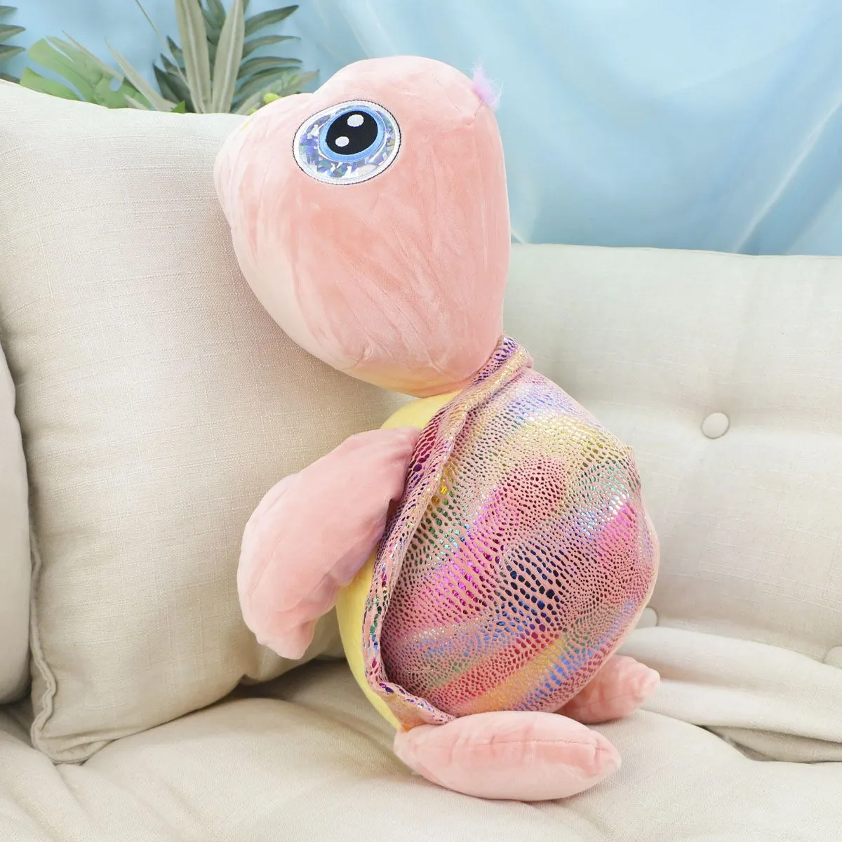 Черепашка с блестящим панцирем в ассортименте, 50 см от plush.team