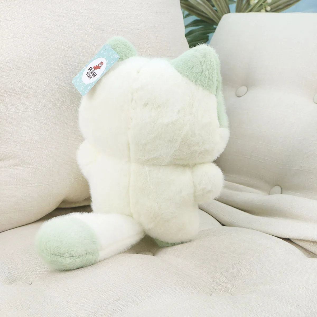 Котики с сердечком на пузе, 30 см (Зеленый) от plush.team