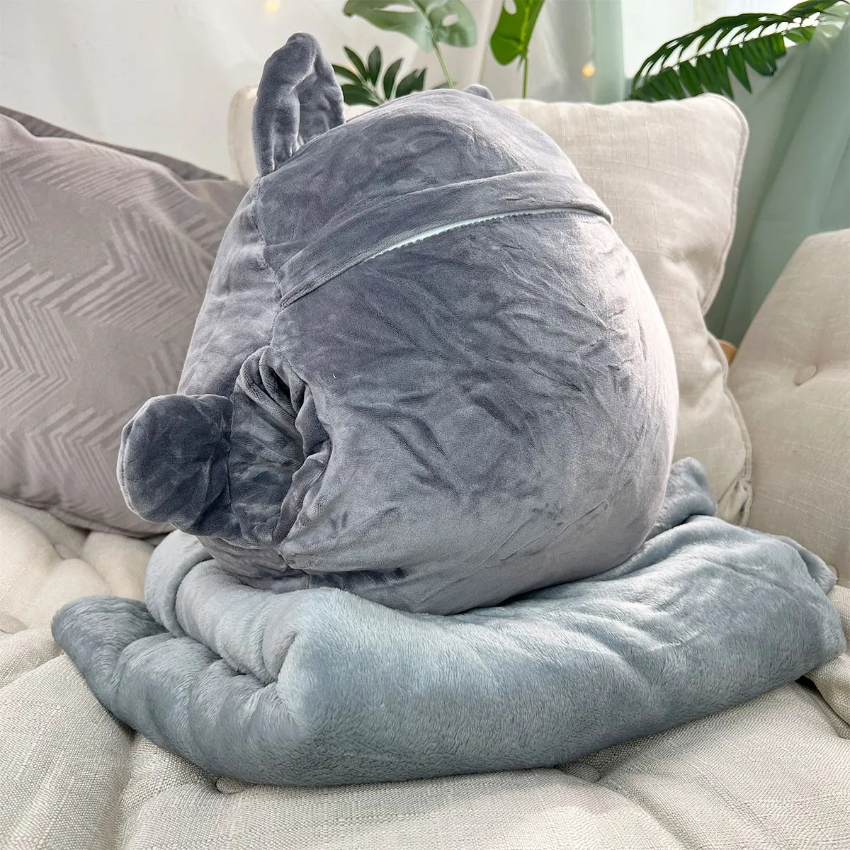 Хаски с пледом, 33 см от plush.team