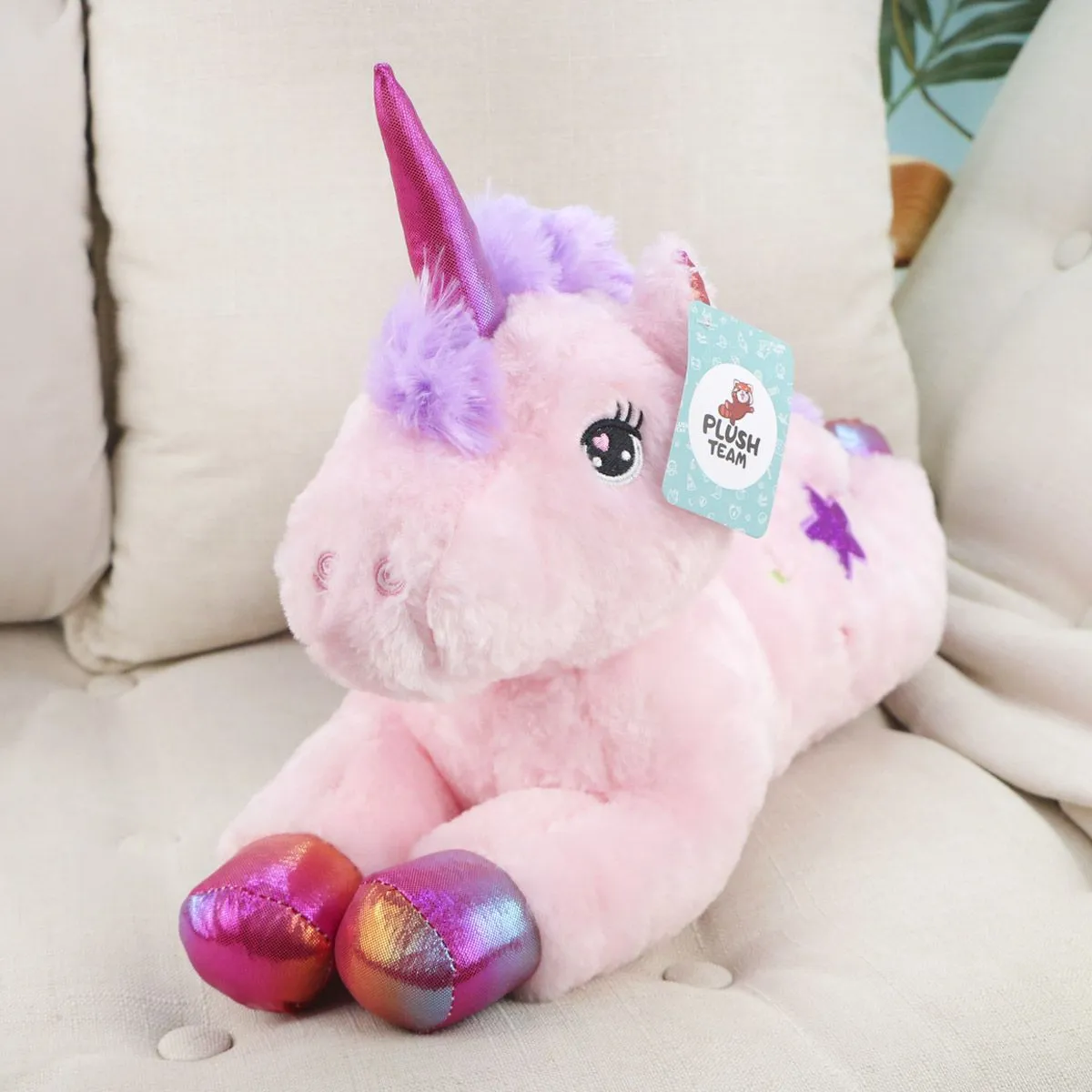 Единорог Перламутр, 45 см (Розовый) от plush.team