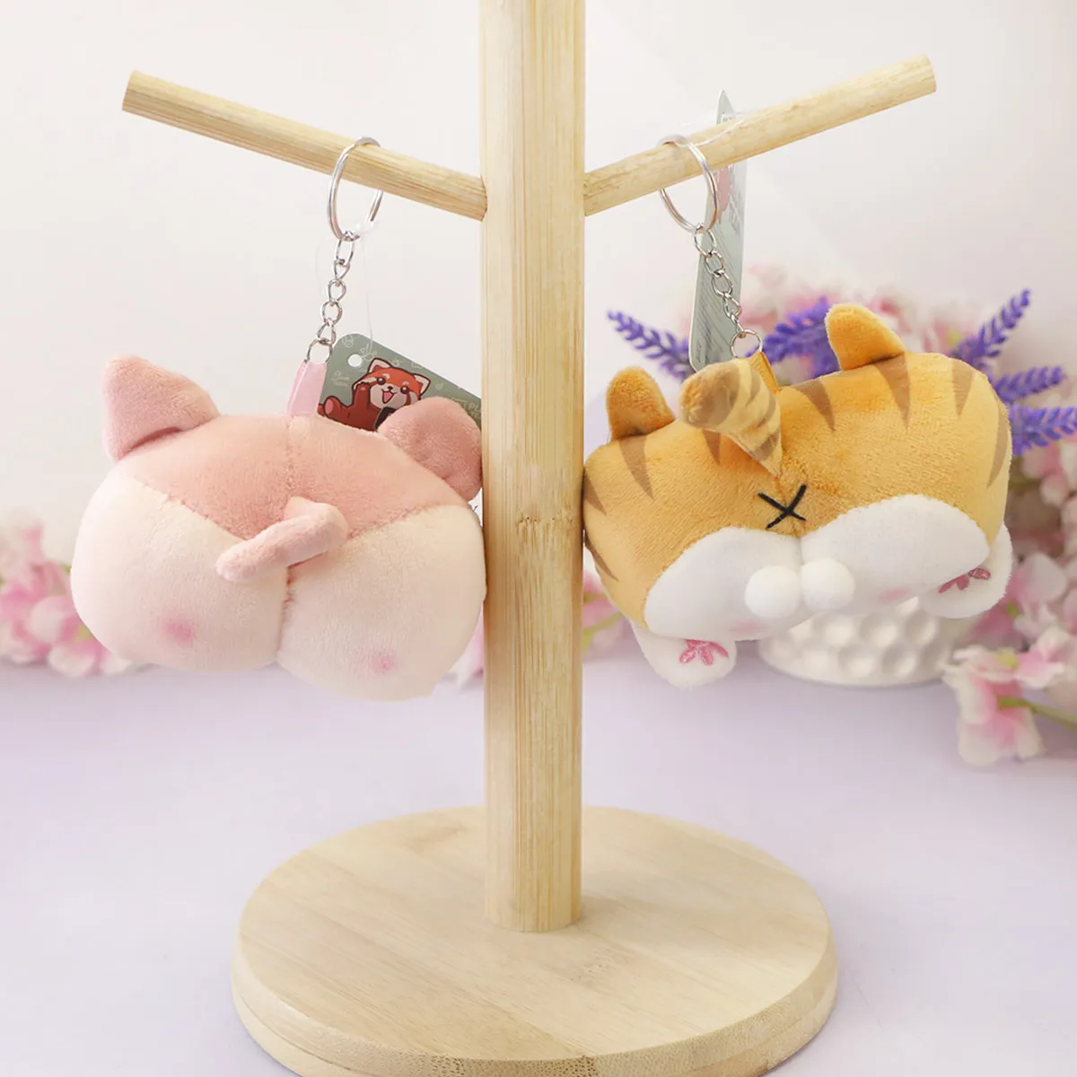 Попки животных брелок в ассортименте, 6х12 см от plush.team