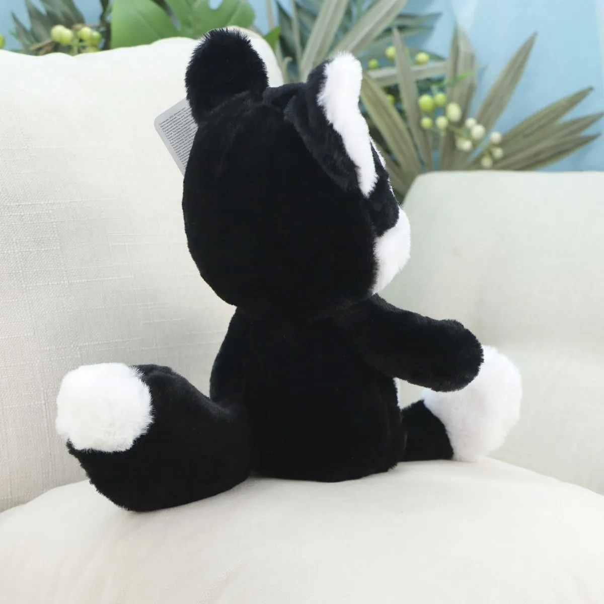 Кот с платком на шее, 30 см (Черный) от plush.team