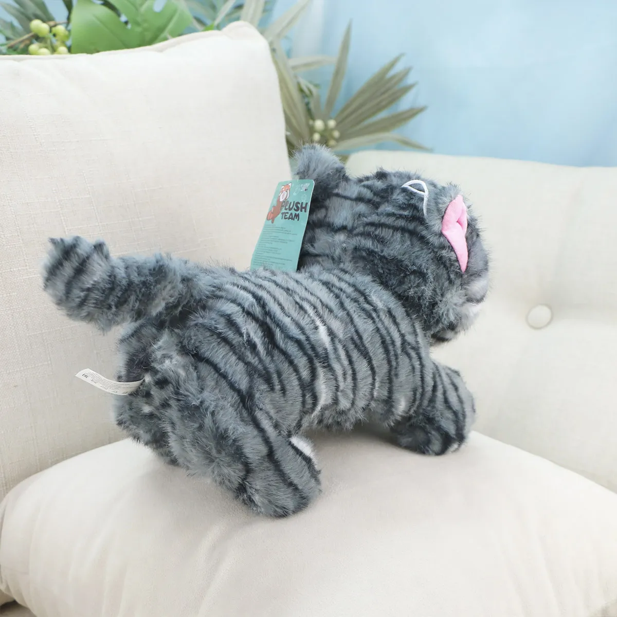 Мягкая игрушка, Кошка Ануки лежачая, 23 см., 3+ от plush.team