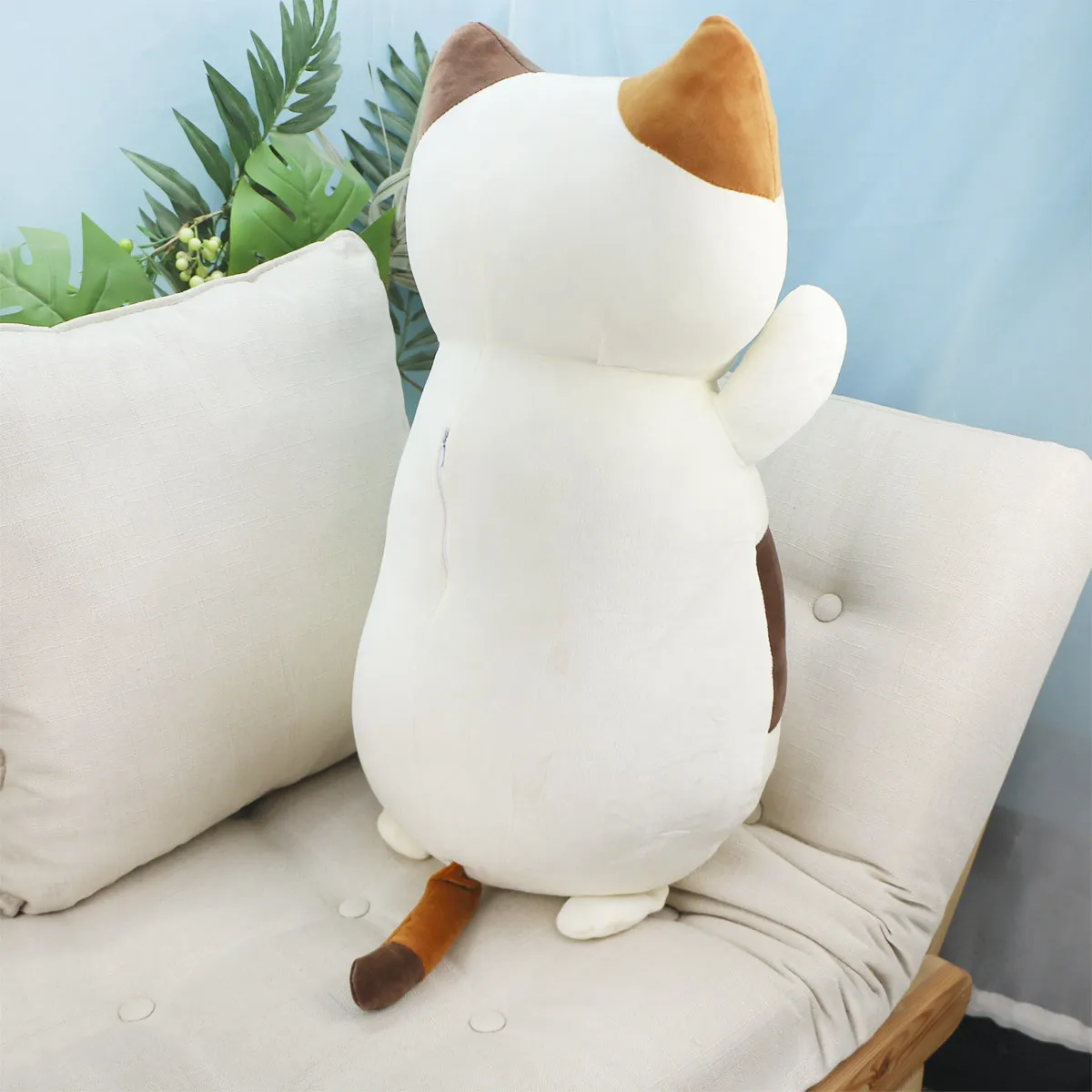 Пузатый котик, 60 см (Белый) от plush.team