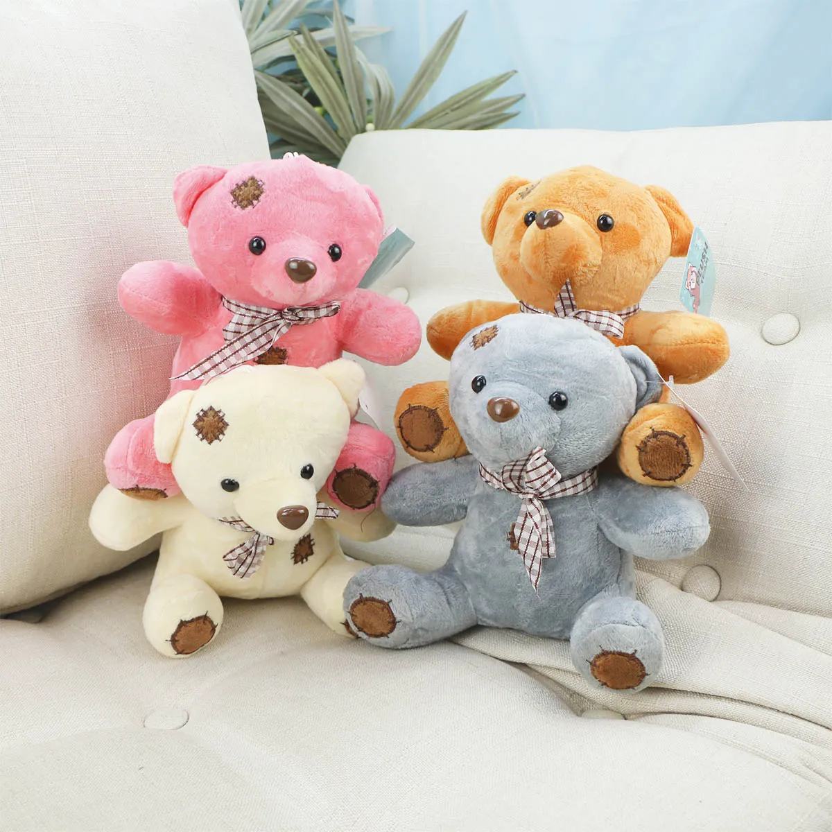 фото игрушки Мишка с заплаткой, 18 см