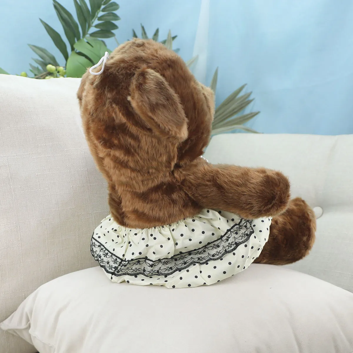Медведь Фиона в юбке, 30(38) см (Коричневый) от plush.team