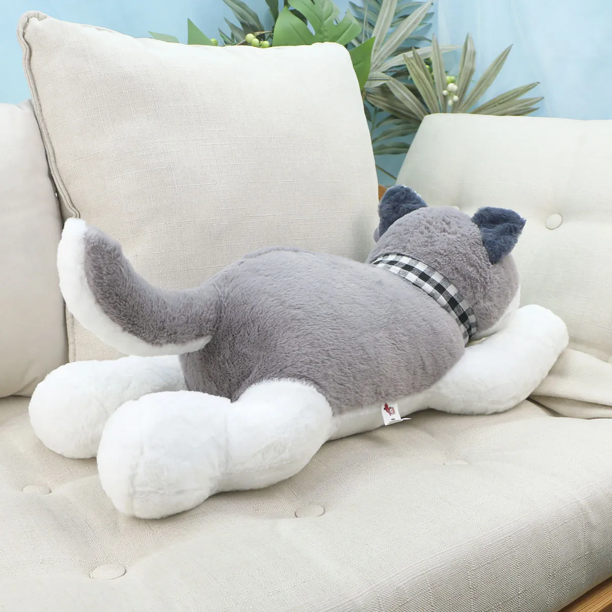 Хаски Муся лежачая, 60 см от plush.team
