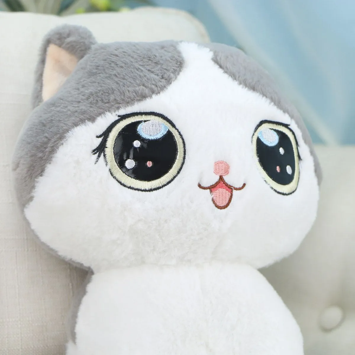 Кот с большими глазами, 27 см от plush.team