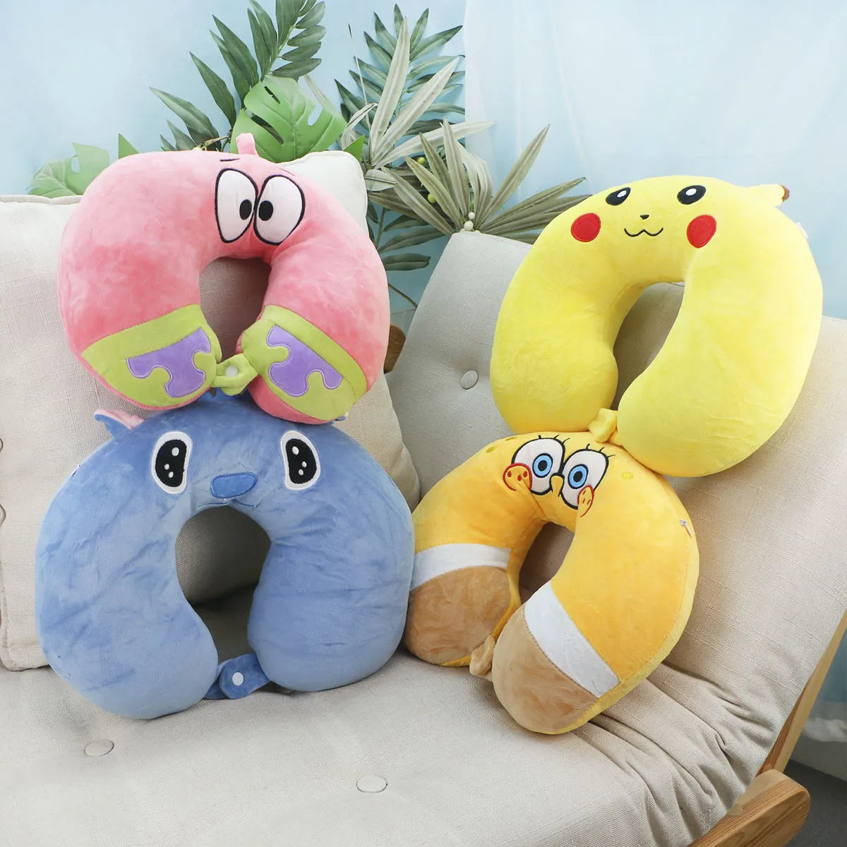 Подушки мульти для шеи в ассортименте, 25х32 см от plush.team