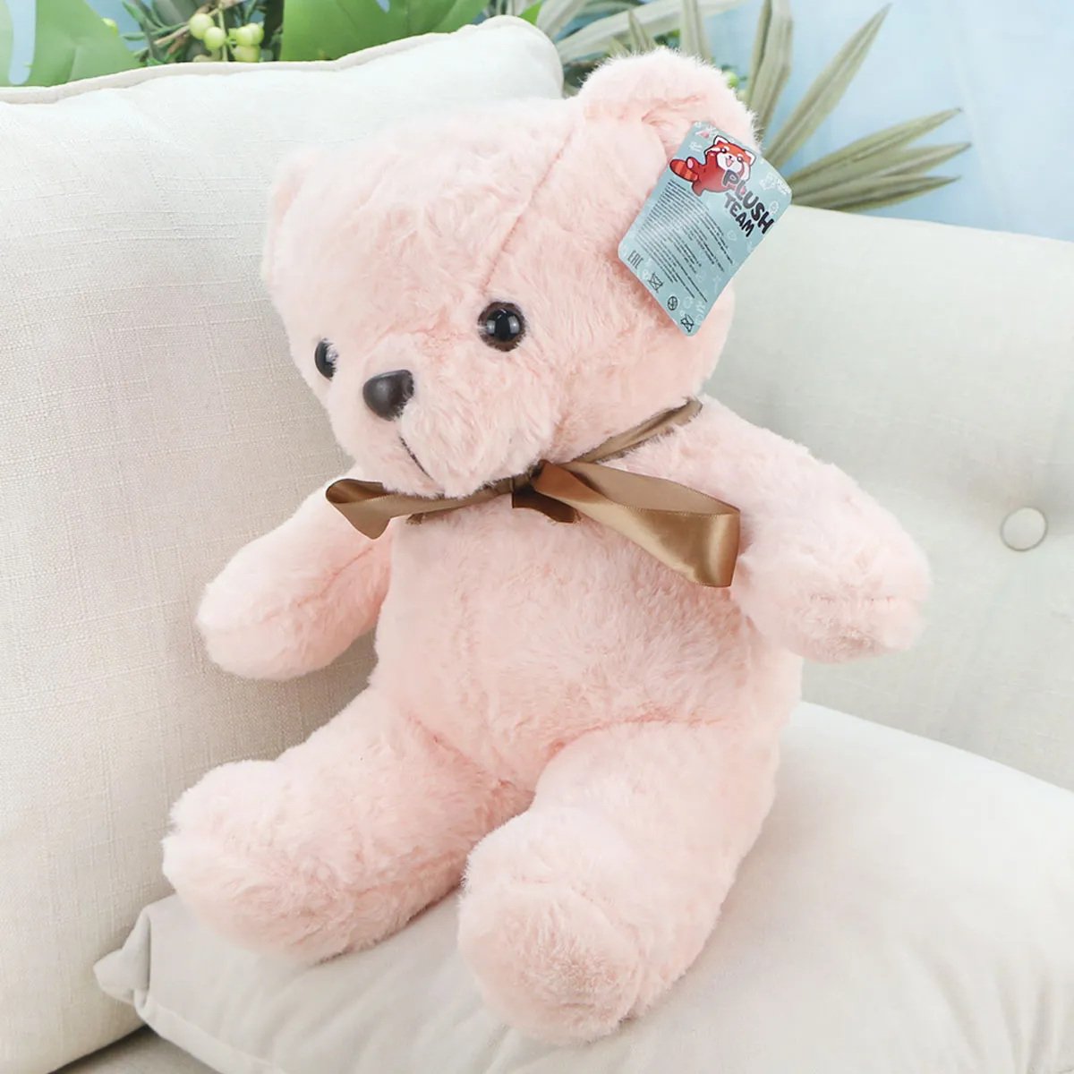 Медведь Нюся с лентой, 40 см от plush.team