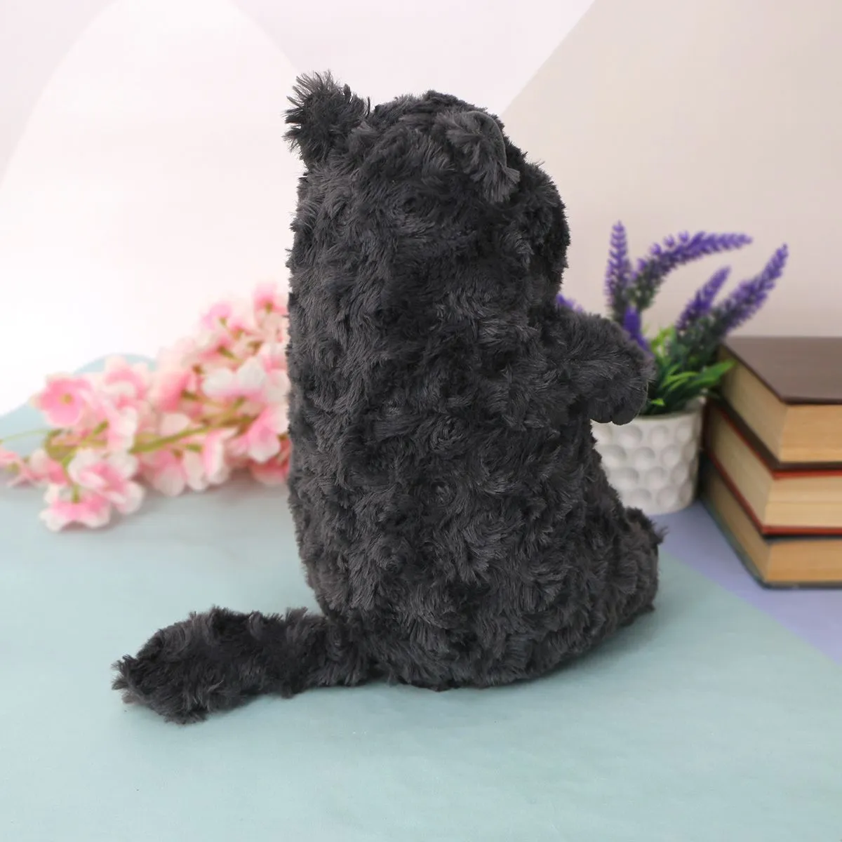Кот Барсик кучерявый, 24 см (Серый) от plush.team