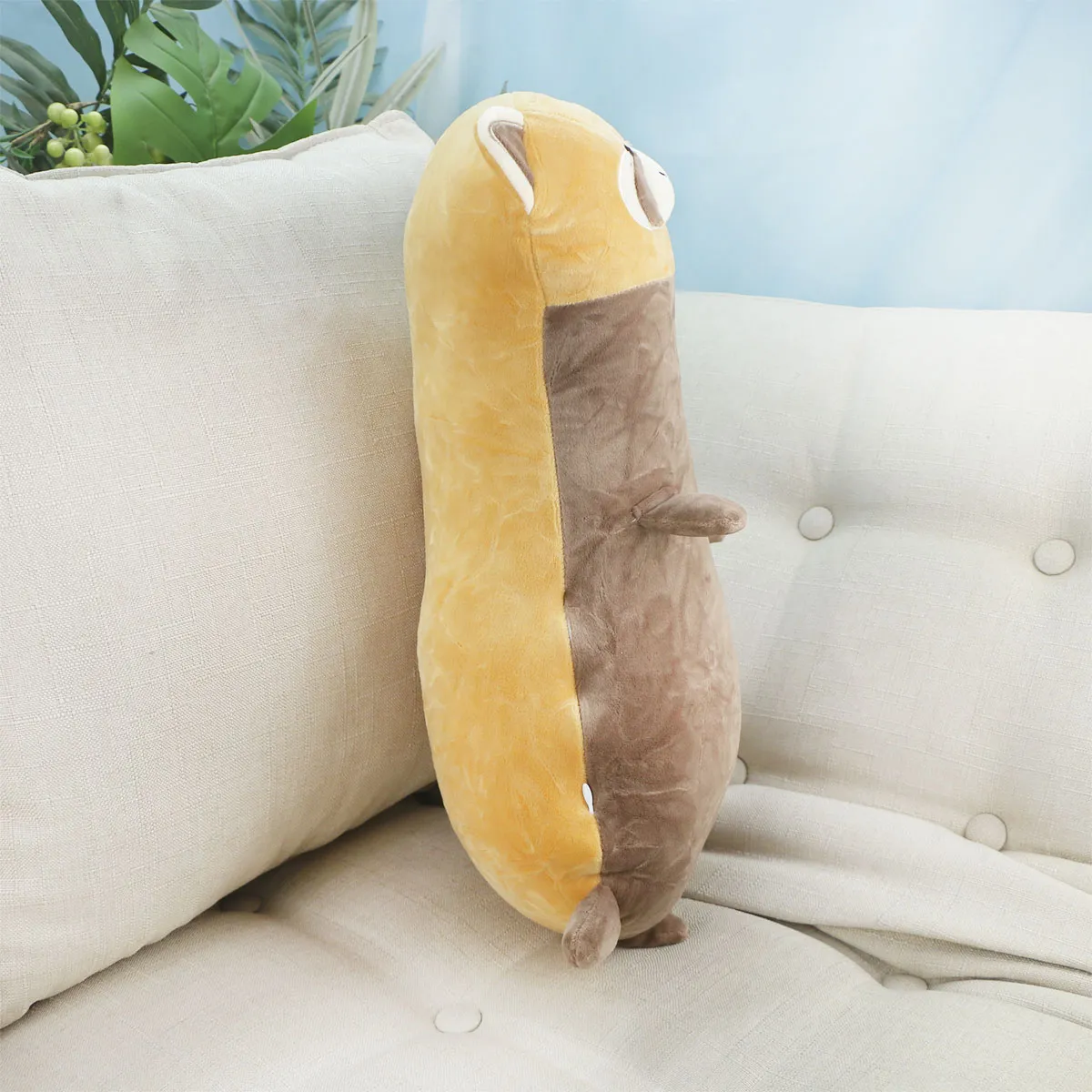 Декоративная подушка обнимашка зоопарк нежный, 50 см (Коричневый) от plush.team