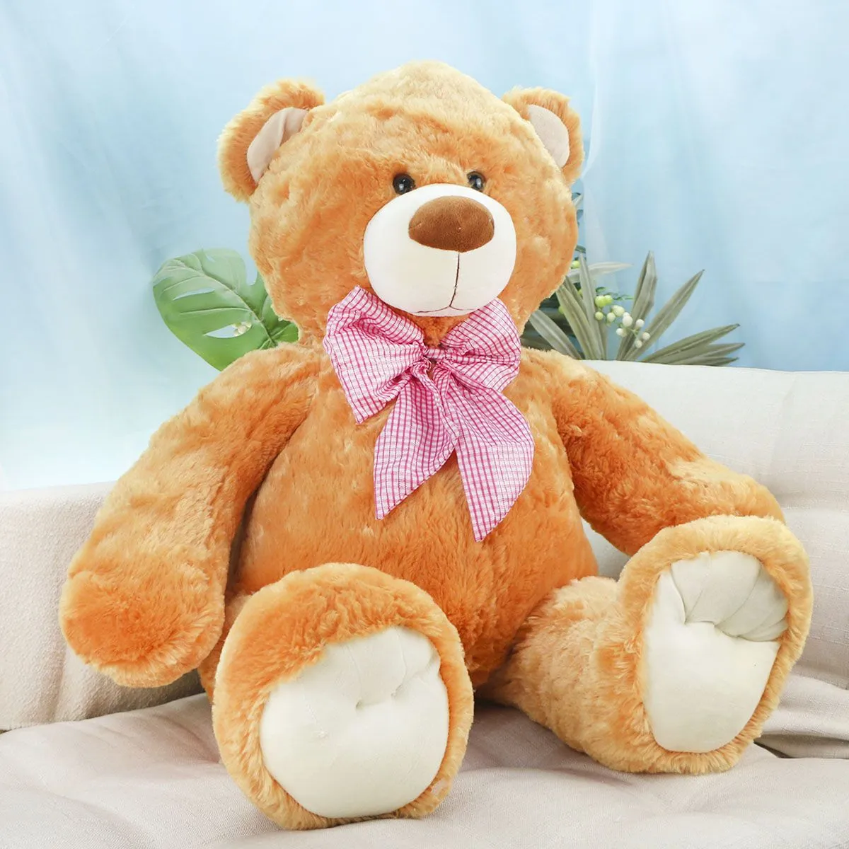 Медведь Ванес с бантом, 65(80) см (Коричневый) от plush.team