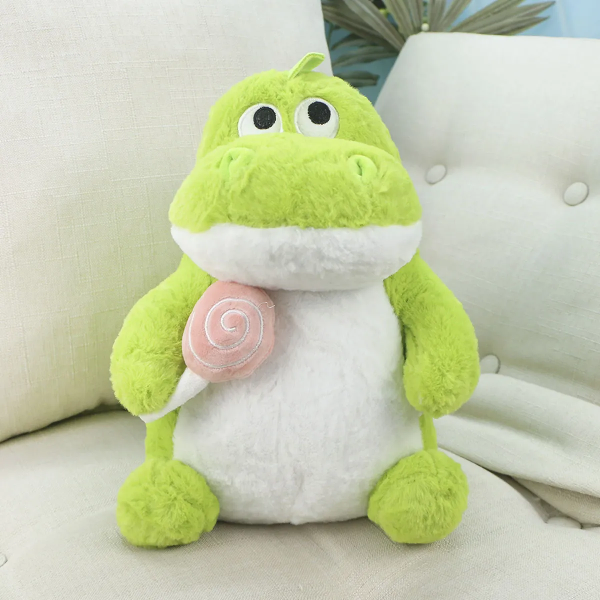 Динозавр пухлый с леденцом, 29 см от plush.team