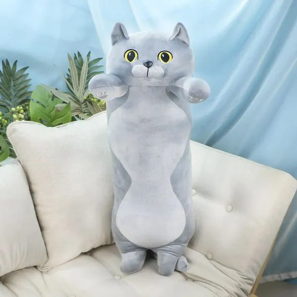 фото игрушки Кот Британец обнимашка упитанный, 85 см