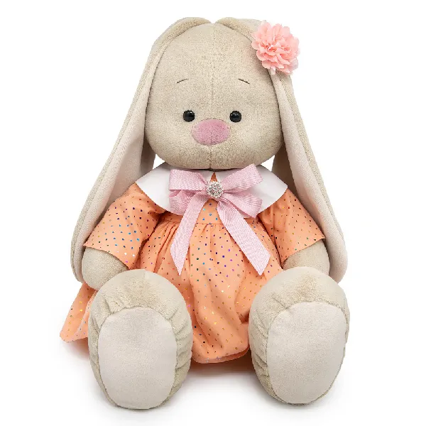 фото игрушки Игрушка Зайка Ми Большой в персиковом платье SidL-645