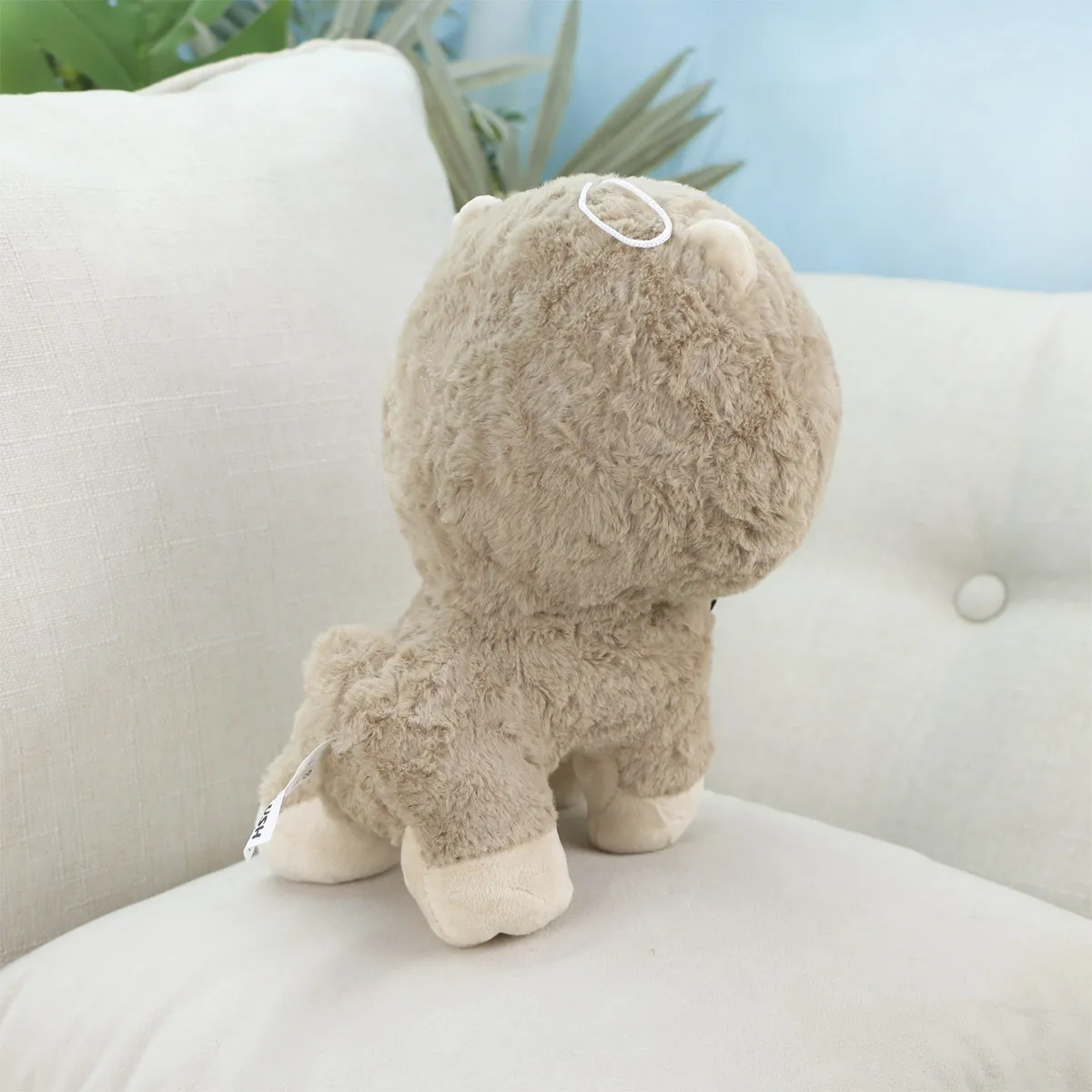 Собака Шпиц с бабочкой, 21 см (Коричневый) от plush.team