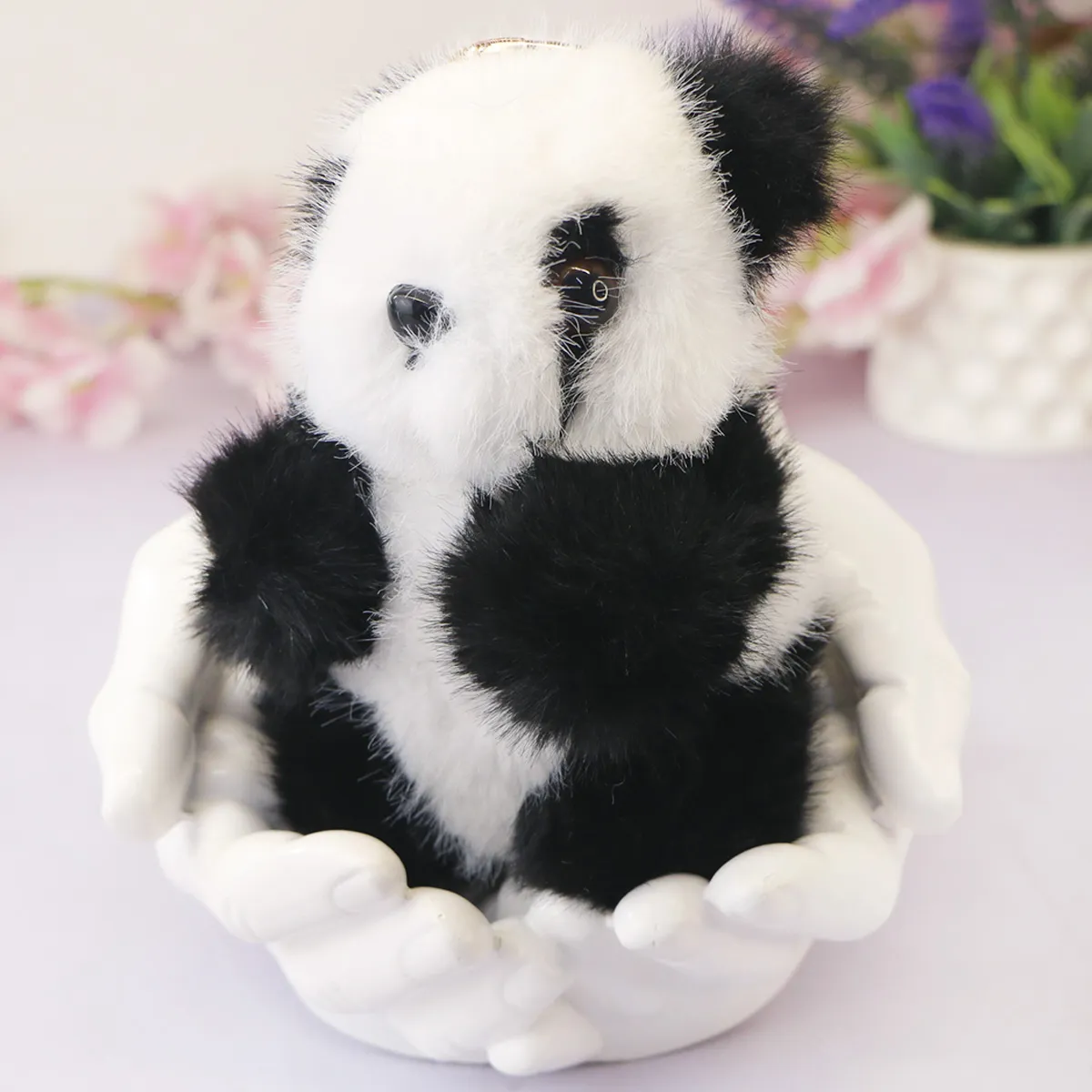 Брелок мягкий панда пушистая, 15 см от plush.team