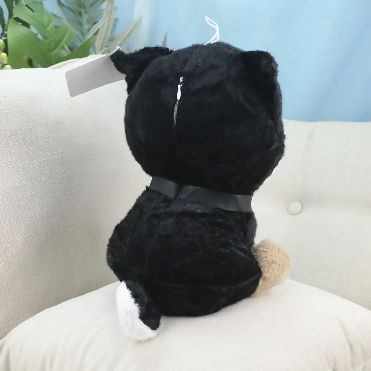 Собака Курбис сидячая, 28 см (Черная) от plush.team
