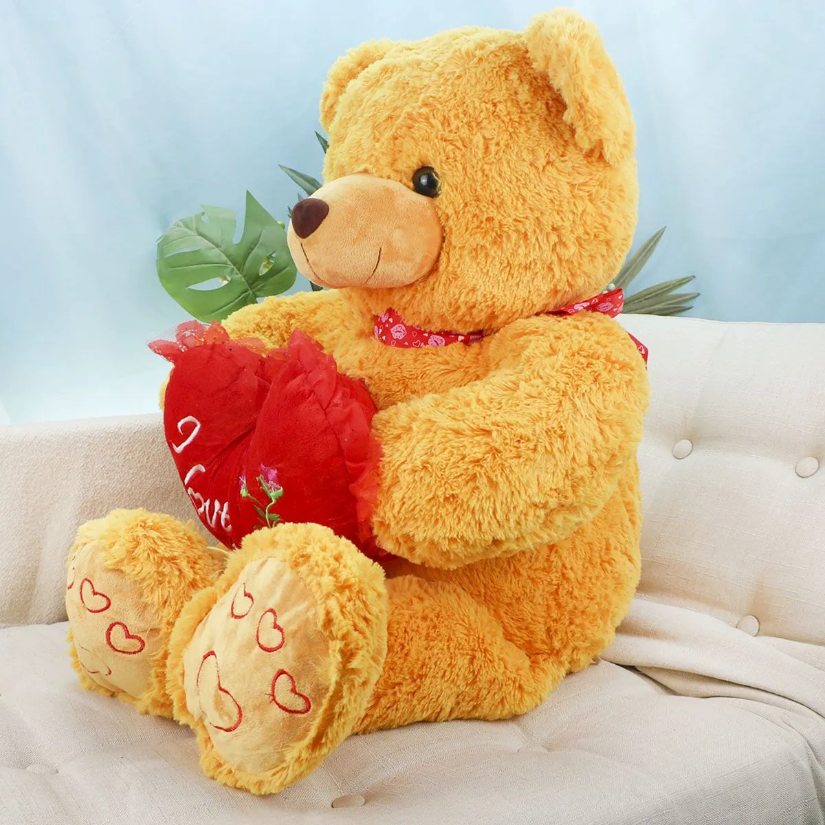 Медведь Богдан с сердцем, 65(95) см от plush.team