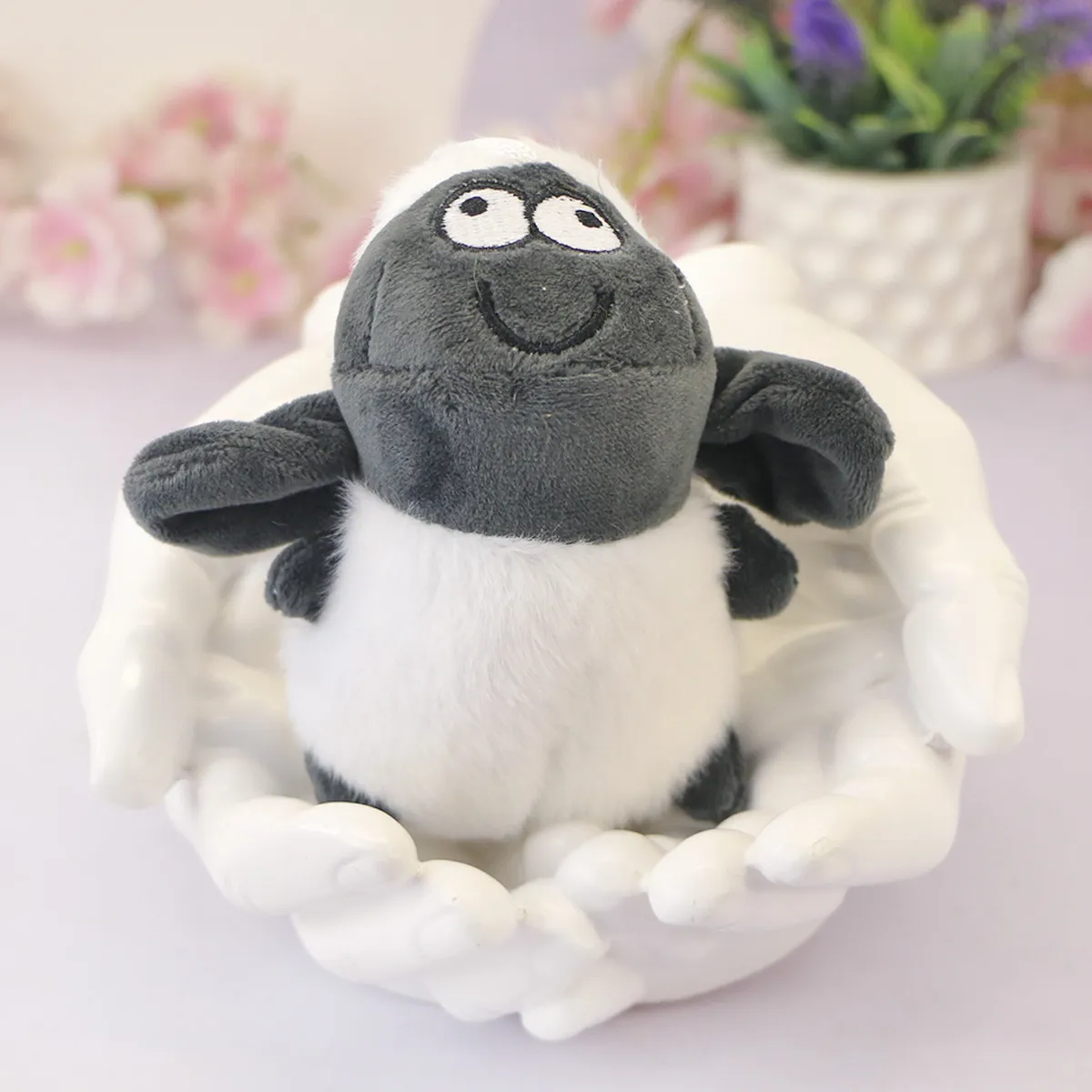 Брелок мягкий Овечка круглая стоячая, 11 см от plush.team