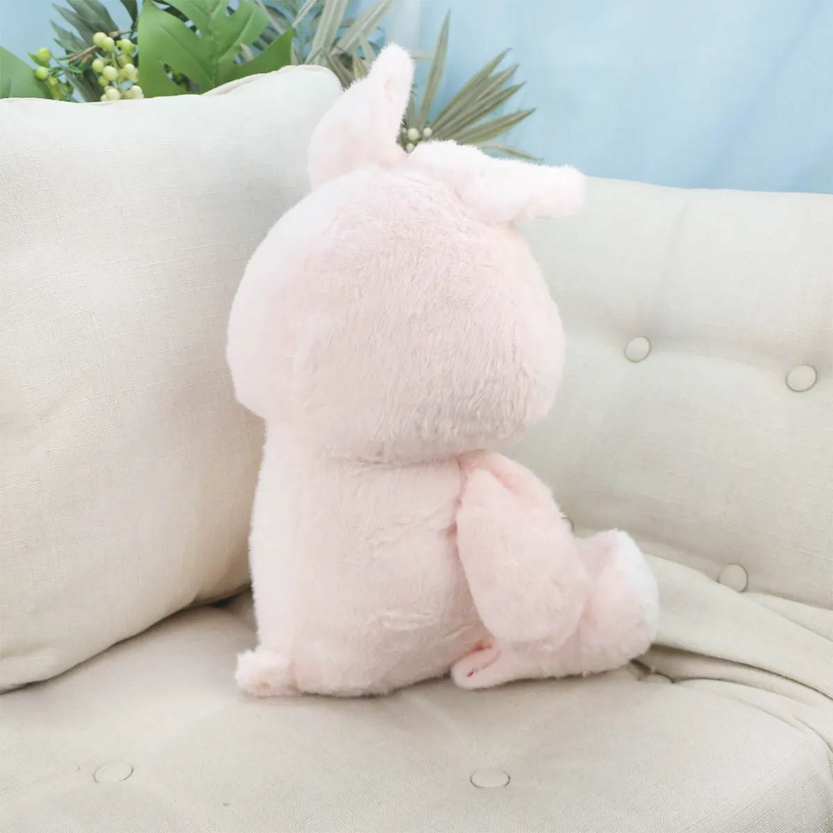 Заяц Нэси розовая, 35(50) см от plush.team