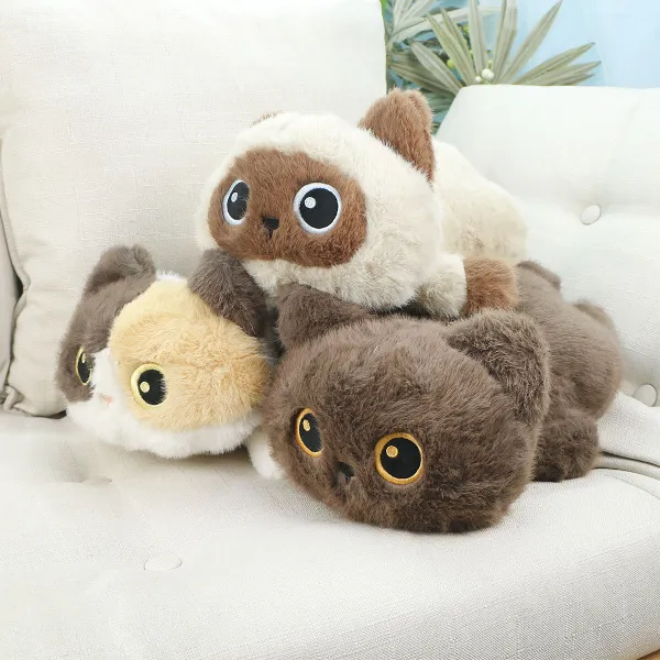фото игрушки Кот Молчун лежачий, 35 см
