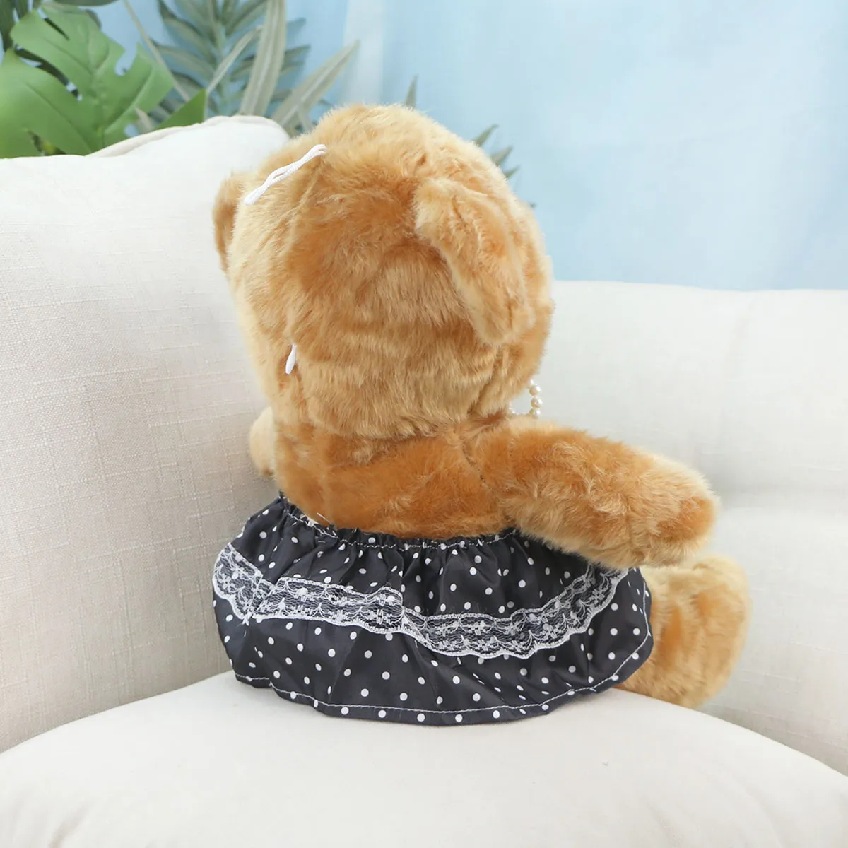 Медведь Фиона в юбке, 30(38) см (Бежевый) от plush.team