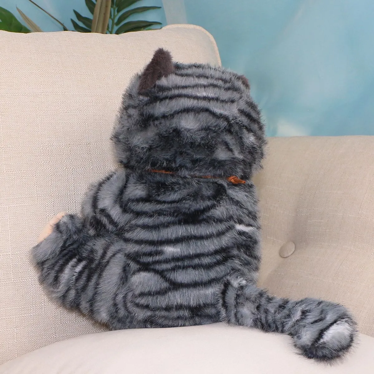Кошка сидячая Симона, 25 см (Черный) от plush.team