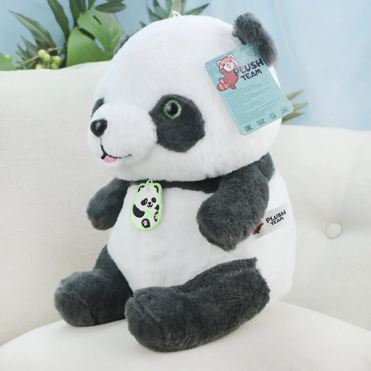 Панда с подвеской, 30 см от plush.team