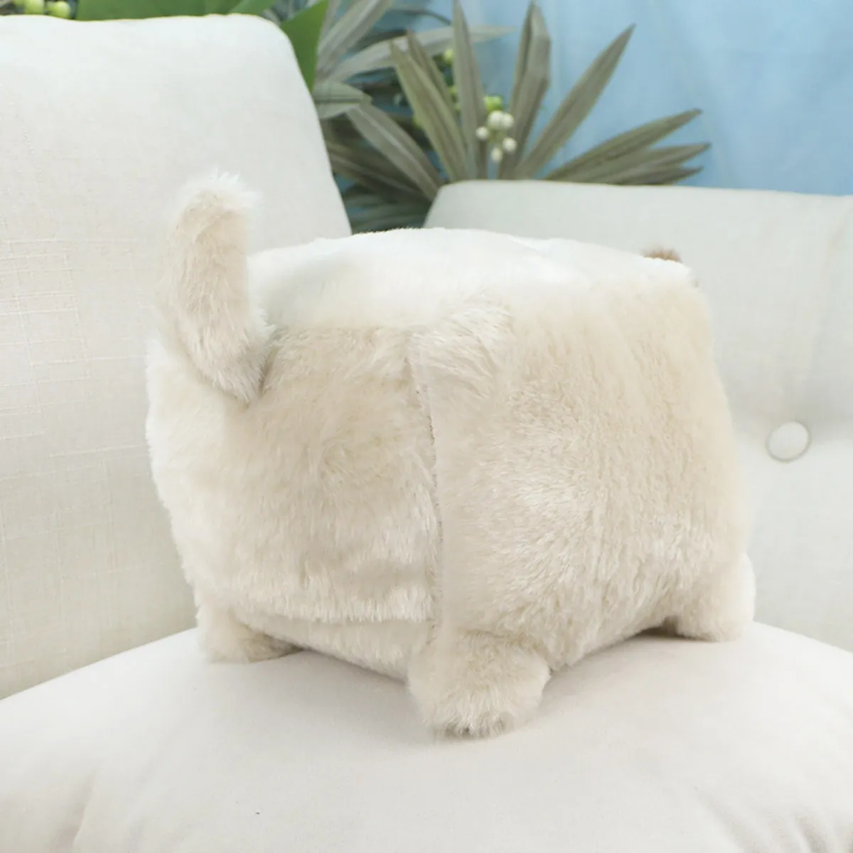 Кот Молчун кубышка, 15х18 см (Бежевый) от plush.team