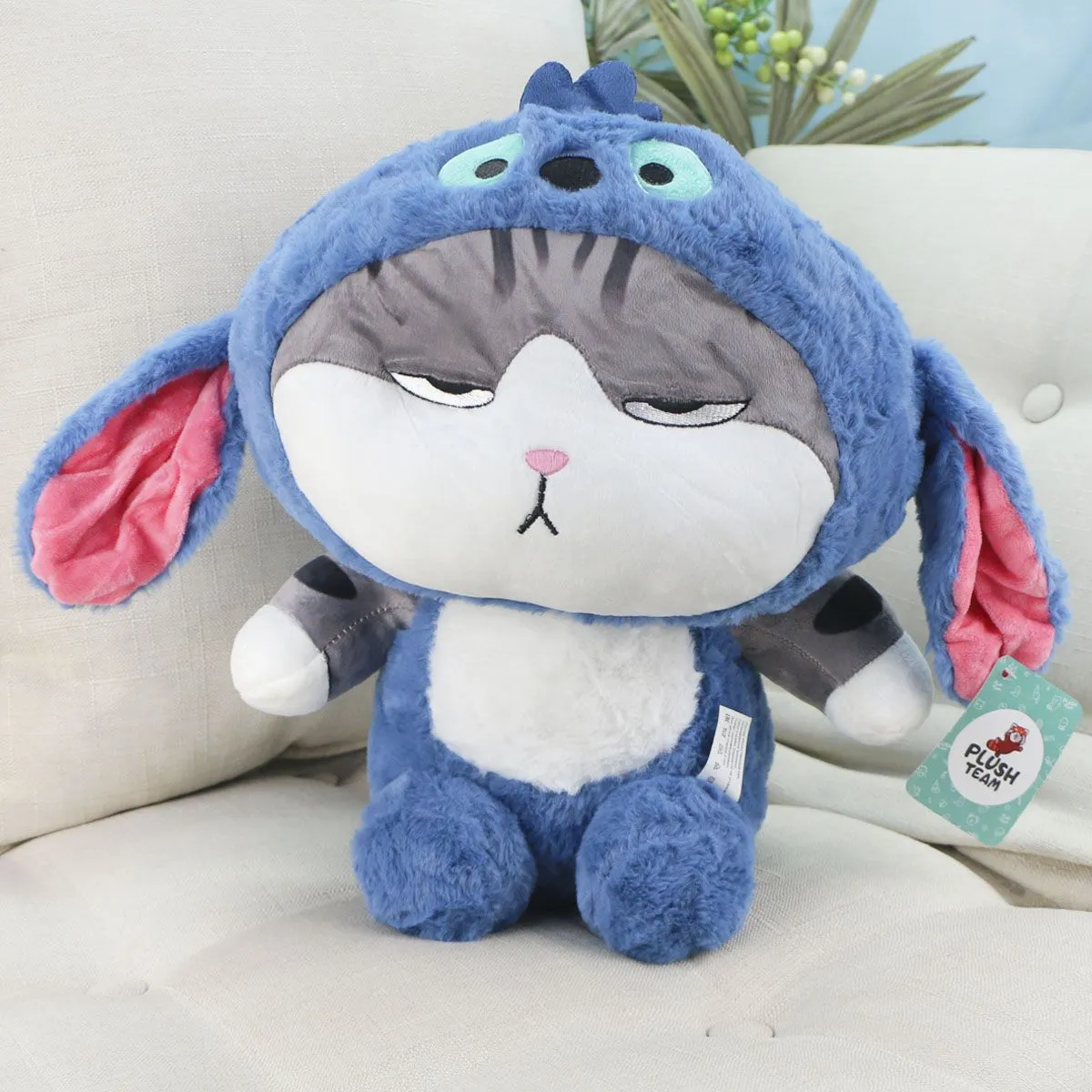 Кот на диете в костюме Эксперимент 626, 35 см от plush.team
