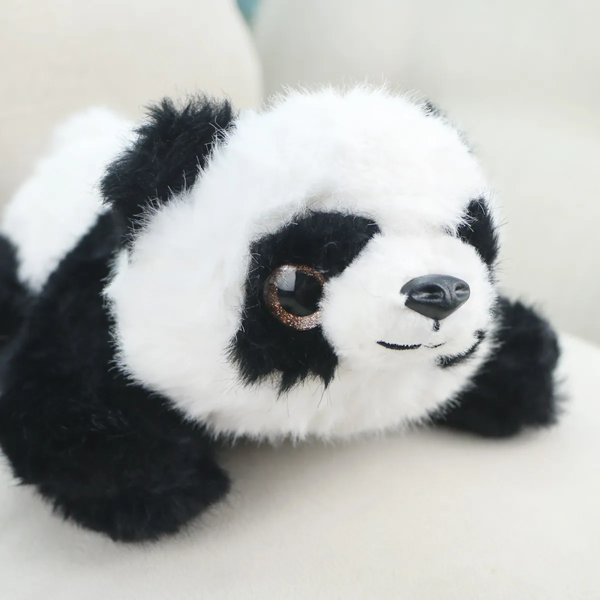 Панда Няша лежачая, 27 см от plush.team