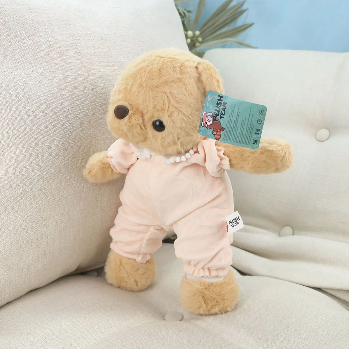 Медведь Балти в ночнушке, 35 см (Розовый) от plush.team
