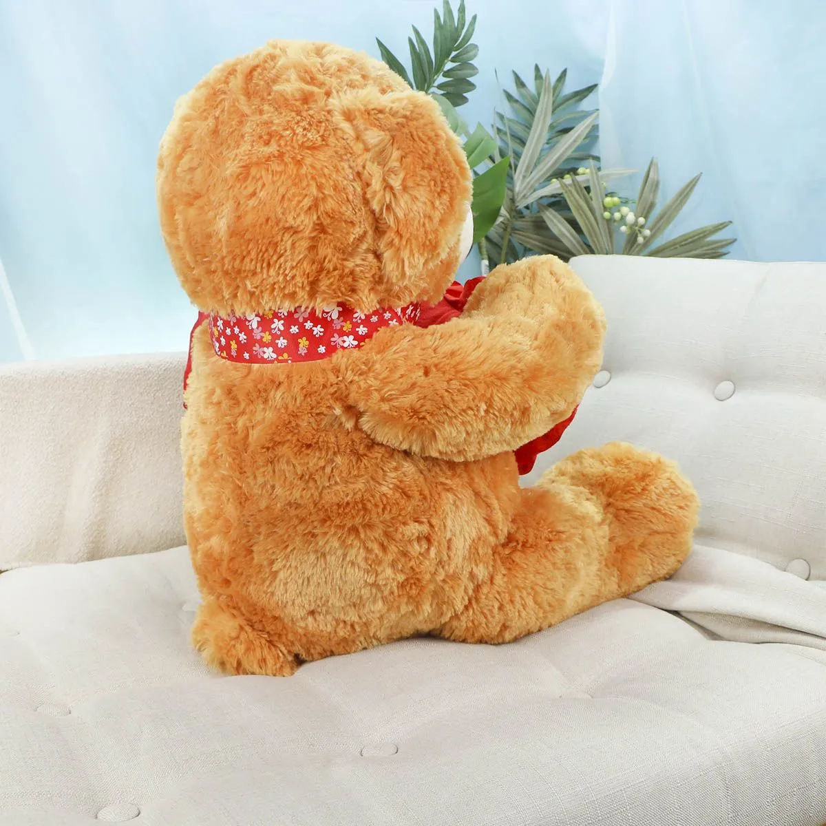 Медведь Дэнчик с сердцем, 50(65) см (Коричневый) от plush.team