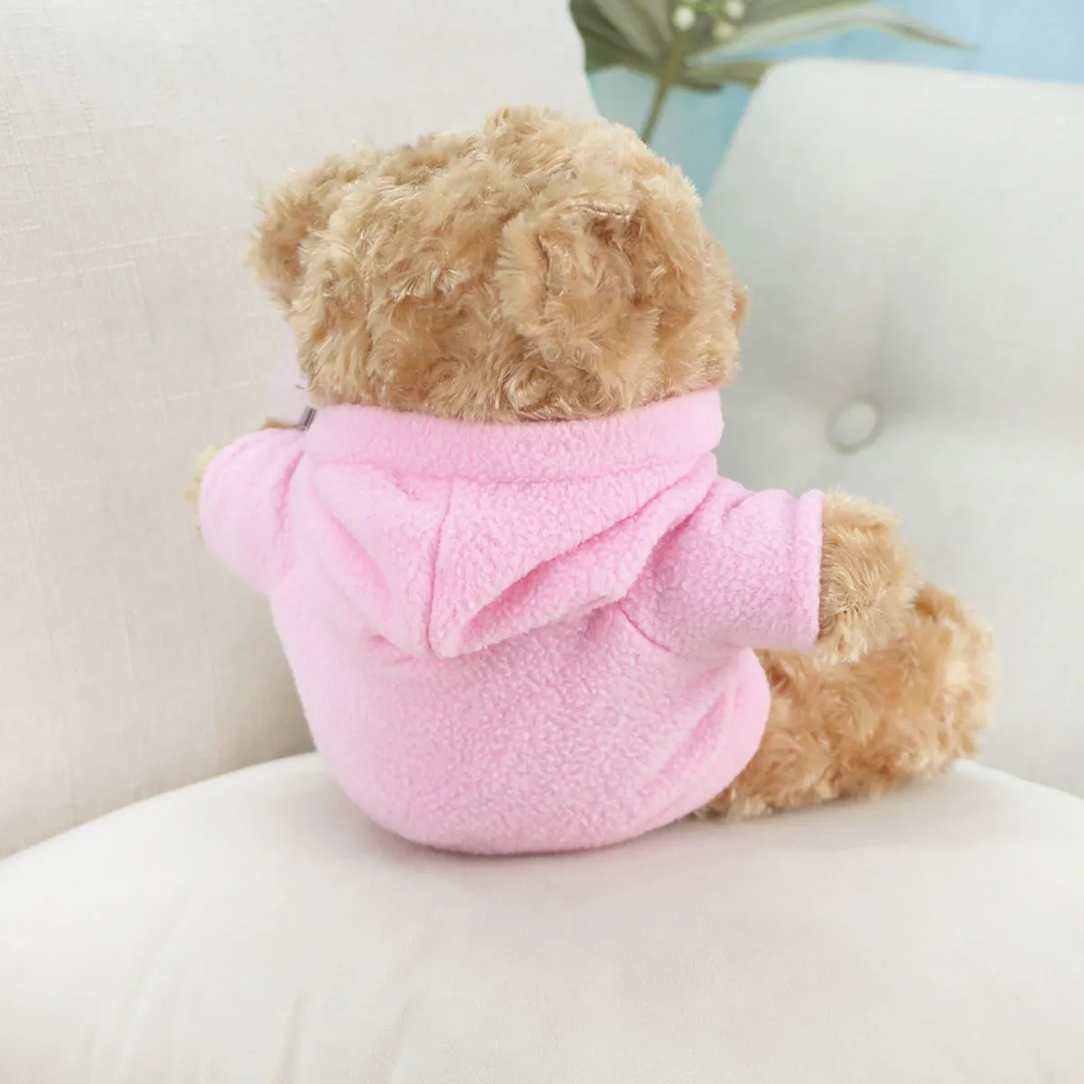 Мишка Боули в худи, 27 см (Коричневый) от plush.team