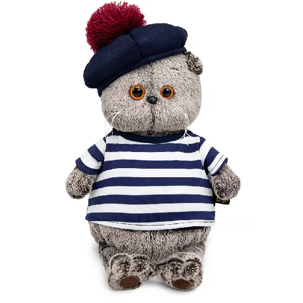 фото игрушки Игрушка Кот Басик в тельняшке и берете Ks22-010