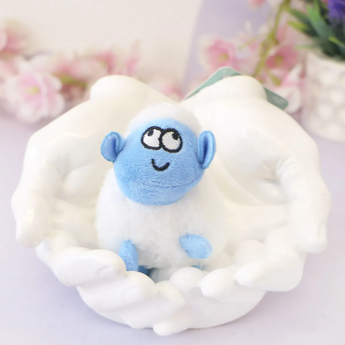 Брелок мягкий Овечка с улыбкой, 8 см от plush.team