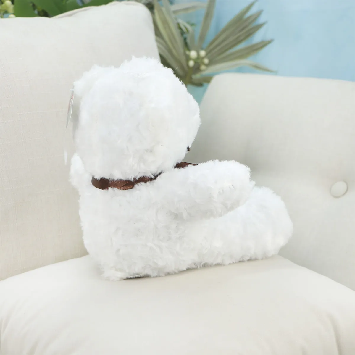Мишка Коул, 27 см (Белый) от plush.team