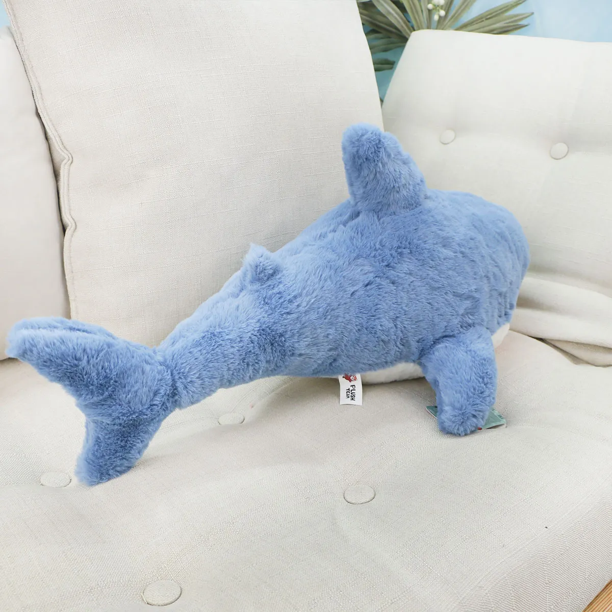 Акула с губами, 55 см (Синий) от plush.team